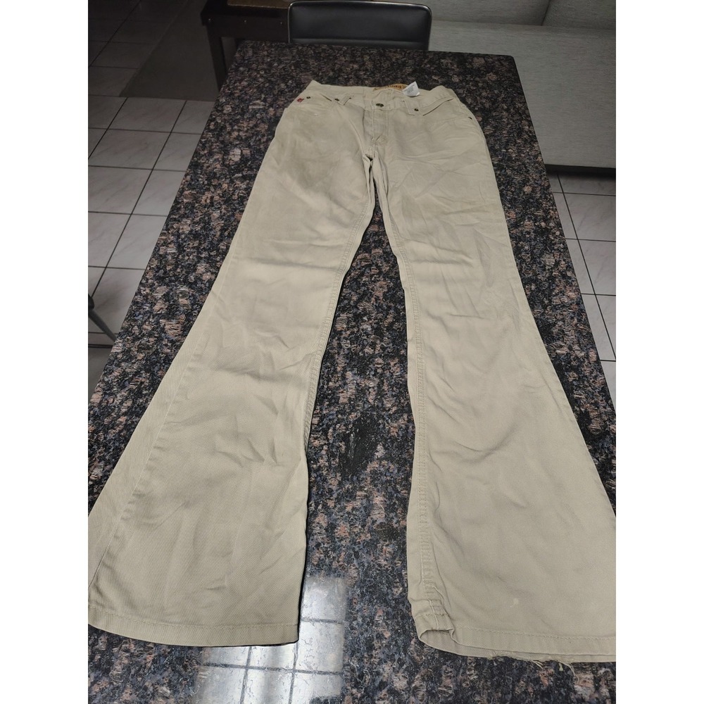 Vtg Mudd khaki Pants Woman's Size 3 Y2K Bootcut